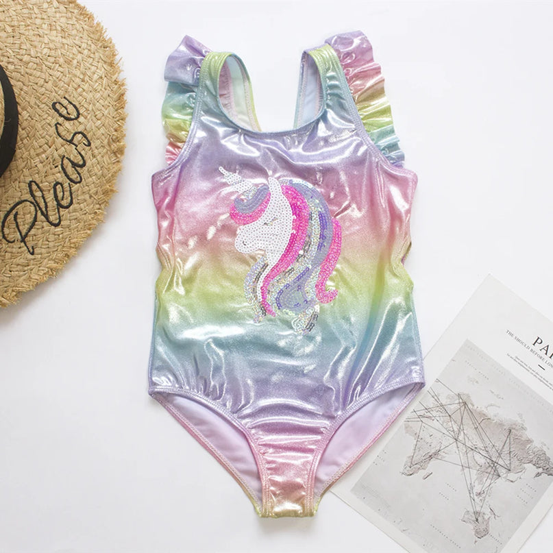 Shimmer Sequin Unicorn Swimsuit