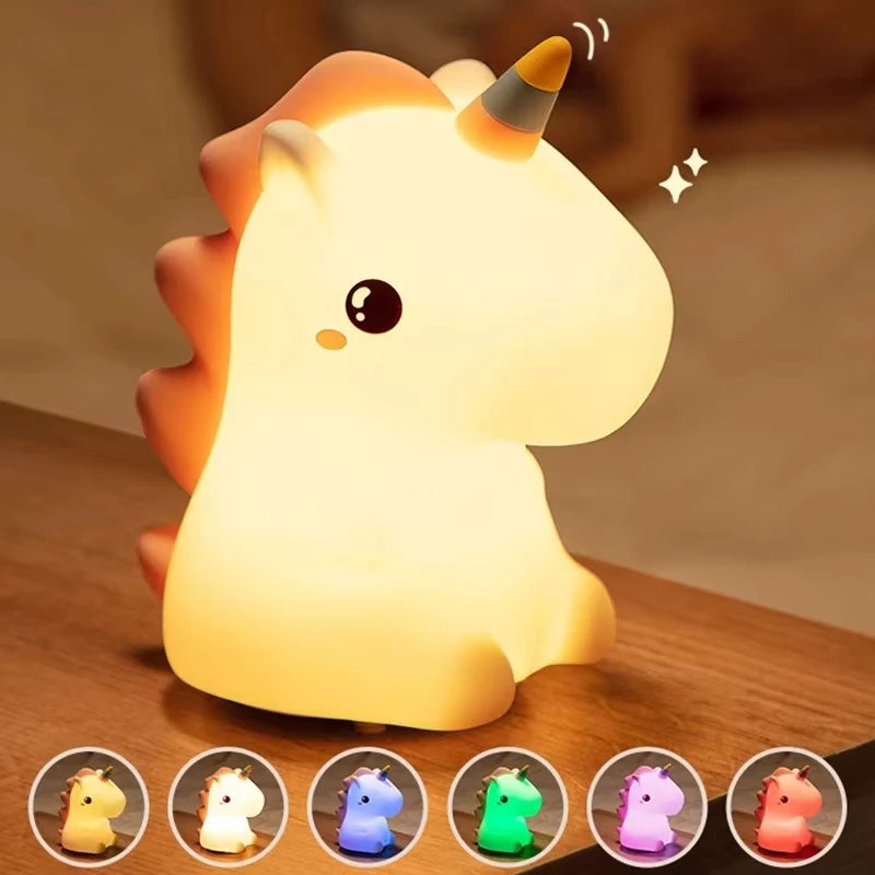 Color Changing Unicorn Night Light Lamp