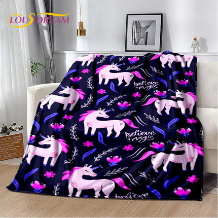 Believe in Magic Unicorn Blanket