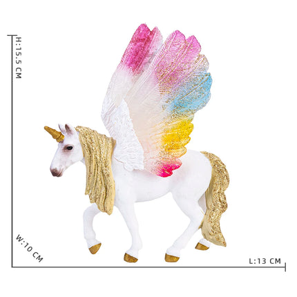 Winged PVC Unicorn Figurine Model