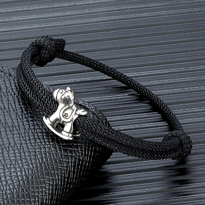 Sky Blue Unicorn Rope Bracelet