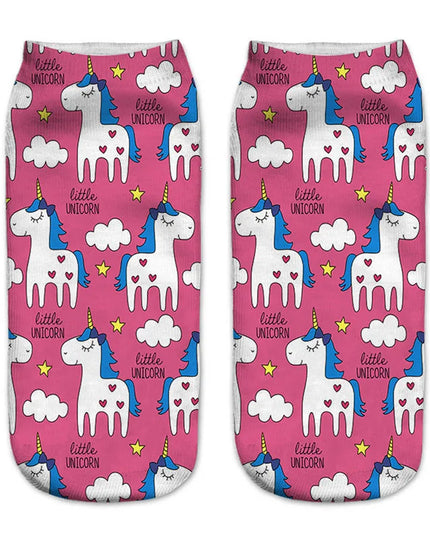 Pink Little Unicorn Socks
