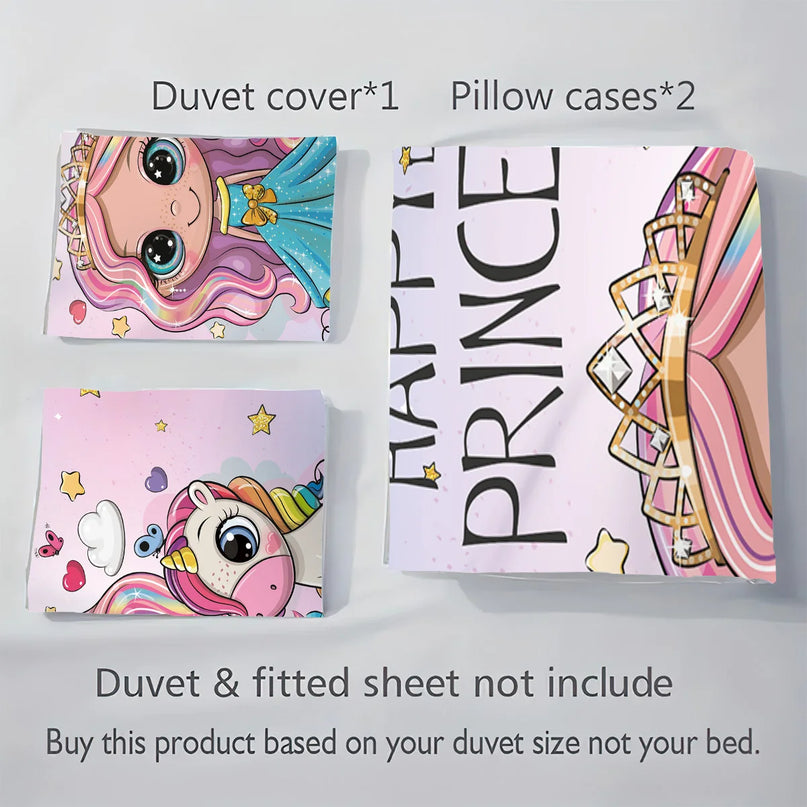 Princess Unicorn Bedding for Kids
