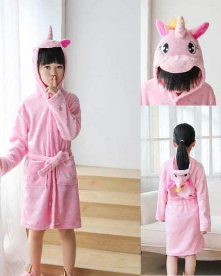Pink Star Unicorn Robe for School