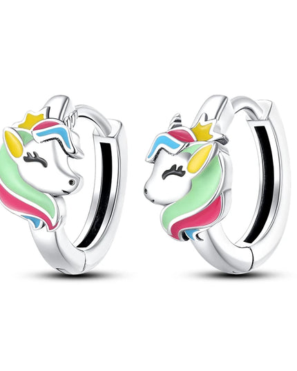 Pastel Rainbow Unicorn Earrings