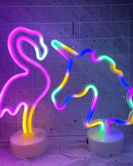 Warm Glow Unicorn LED Night Light