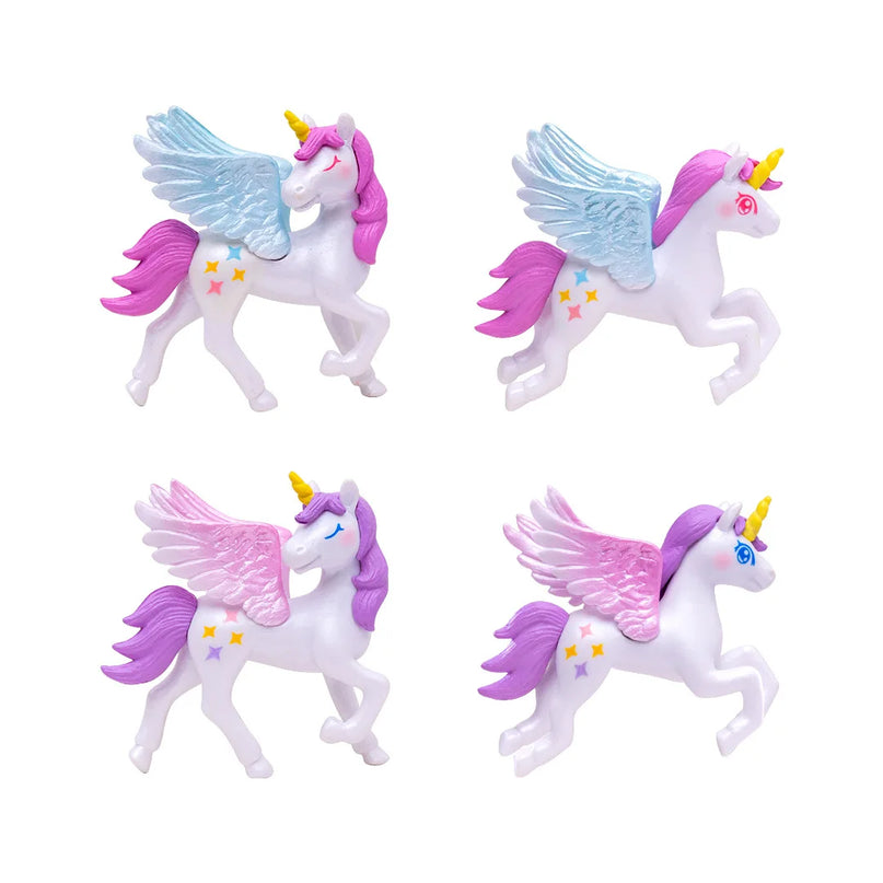 PVC Unicorn Figurine Garden Set