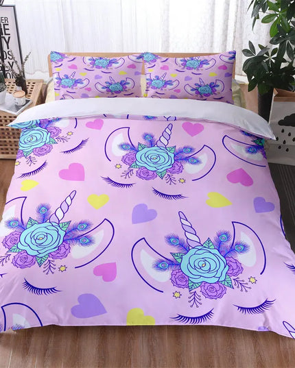 Peacock Allover Unicorn Bedding