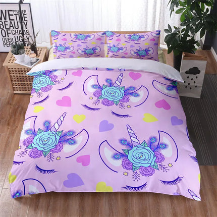 Peacock Allover Unicorn Bedding