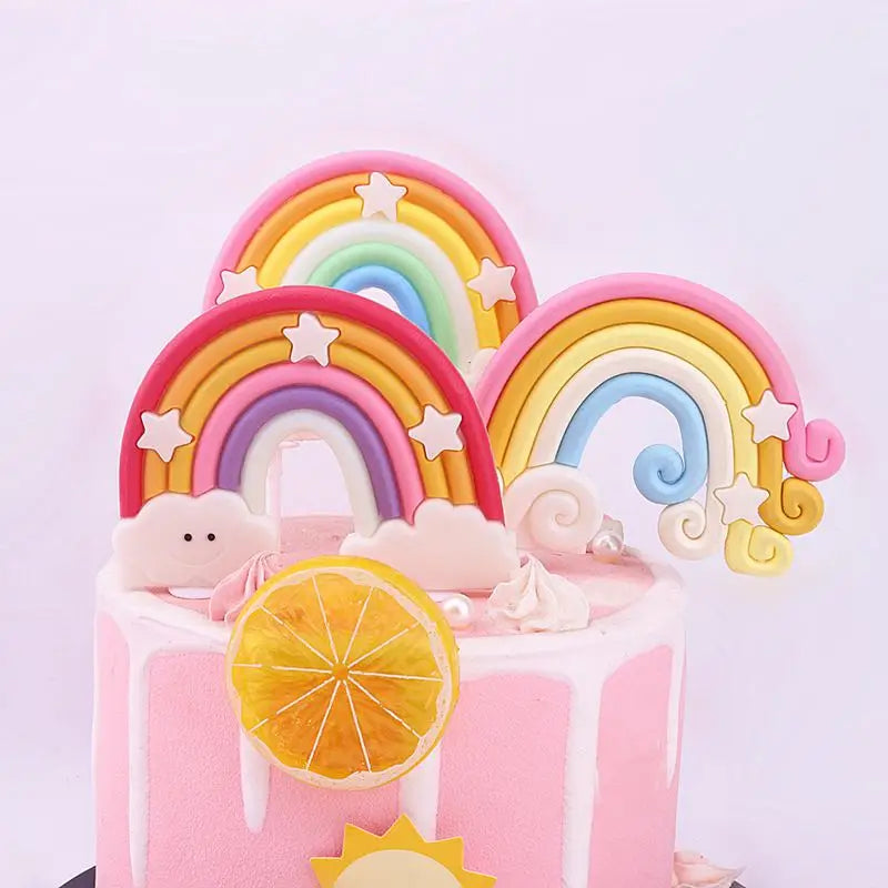 Chubby Kawaii Unicorn Cake Topper