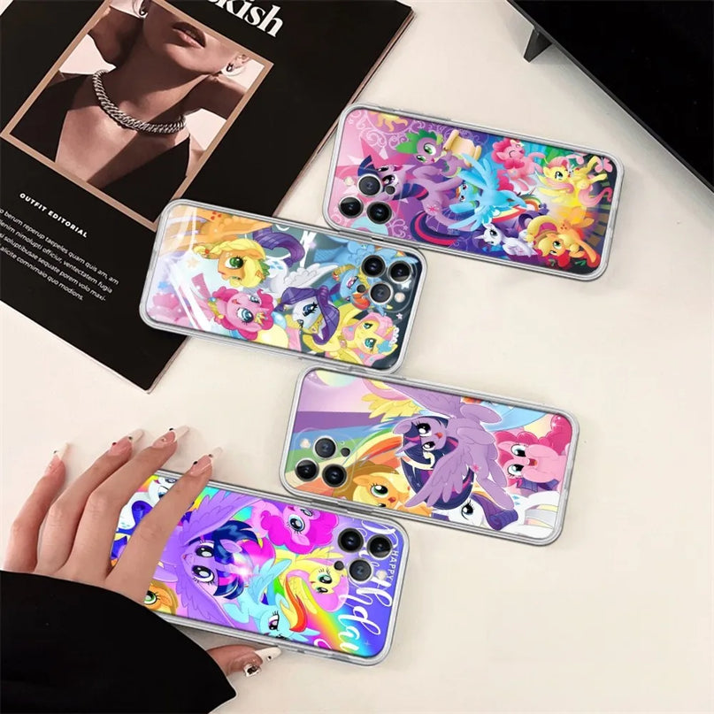 Anime Unicorn Face Purple Case