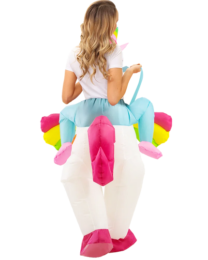 Ride a Rainbow Unicorn Rider Costume