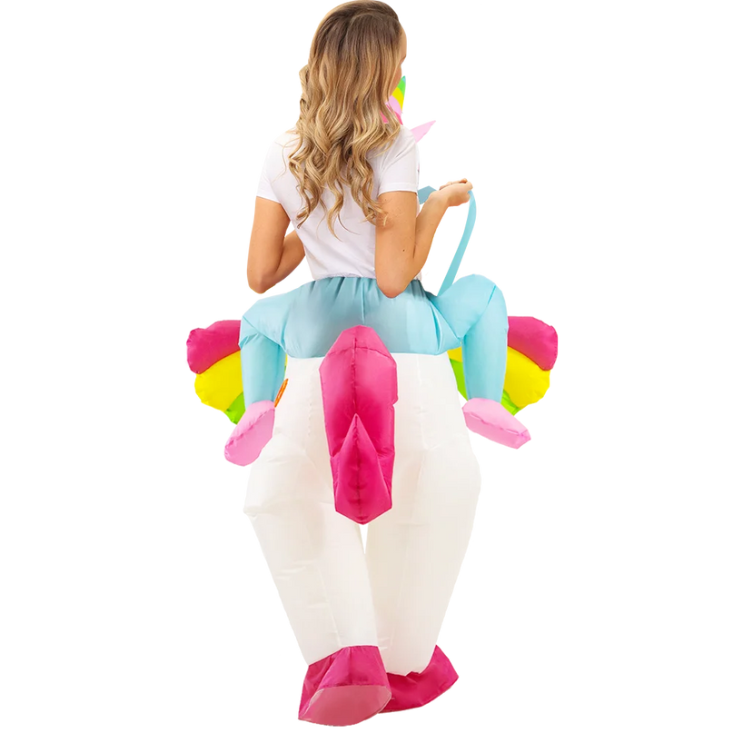 Ride a Rainbow Unicorn Rider Costume