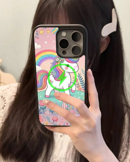 Flower Field Rainbow Unicorn Case