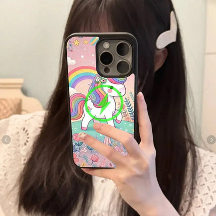 Flower Field Rainbow Unicorn Case