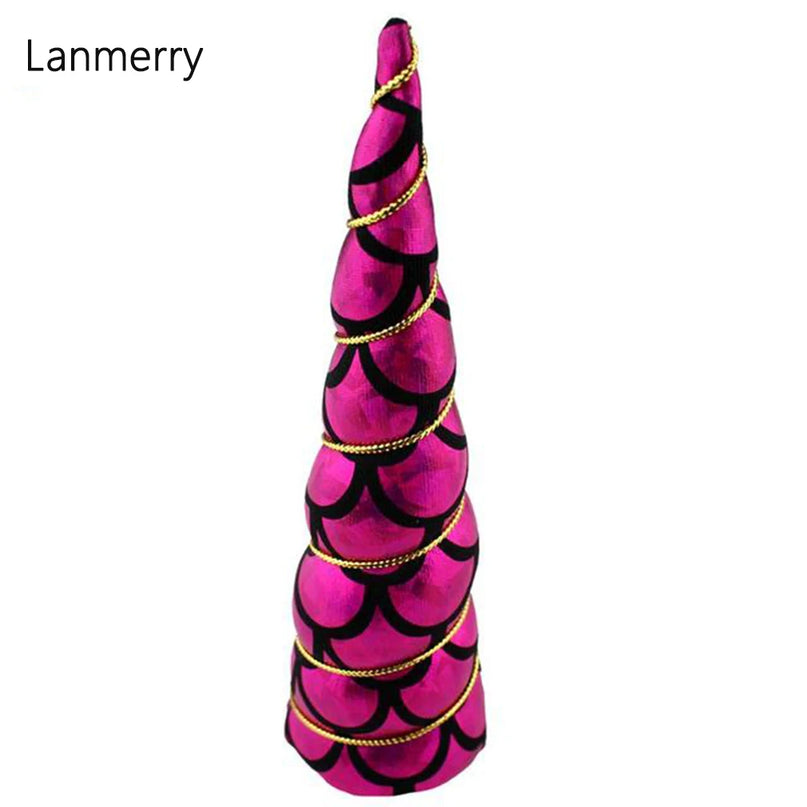 10PCS Fuchsia Mermaid Unicorn Horns