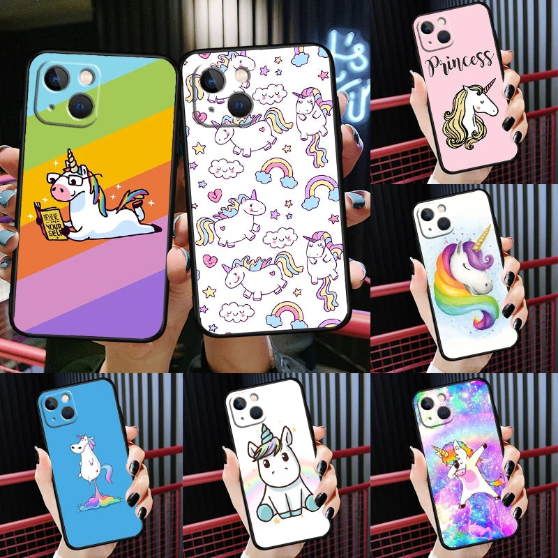 Minimal Baby Unicorn White Case