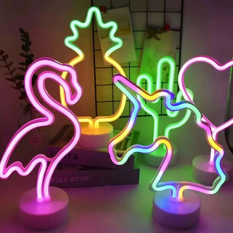 Rainbow Unicorn Neon Night Light Sign