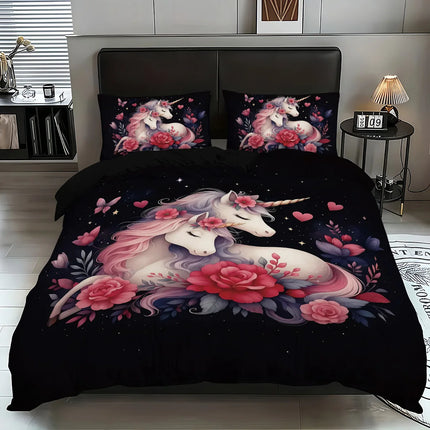 Gothic Rose Unicorn Bedding