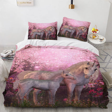 Sakura Pink Blossom Unicorn Bedding