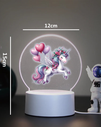 Kawaii Unicorn 3D Illusion Night Light