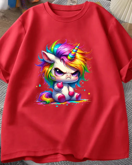 Red Funny Unicorn Shirt