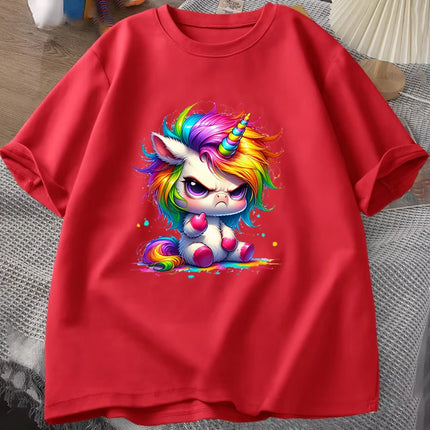 Red Funny Unicorn Shirt