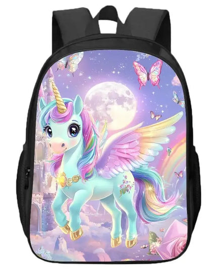 Kawaii Unicorn Double Layer Backpack