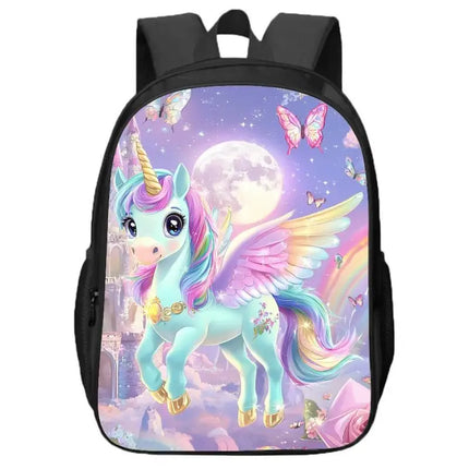 Kawaii Unicorn Double Layer Backpack