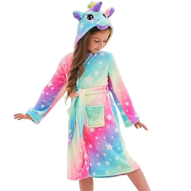 Pastel Star Unicorn Lounge Robe