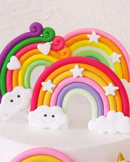 Rainbow Arc Unicorn Cake Topper