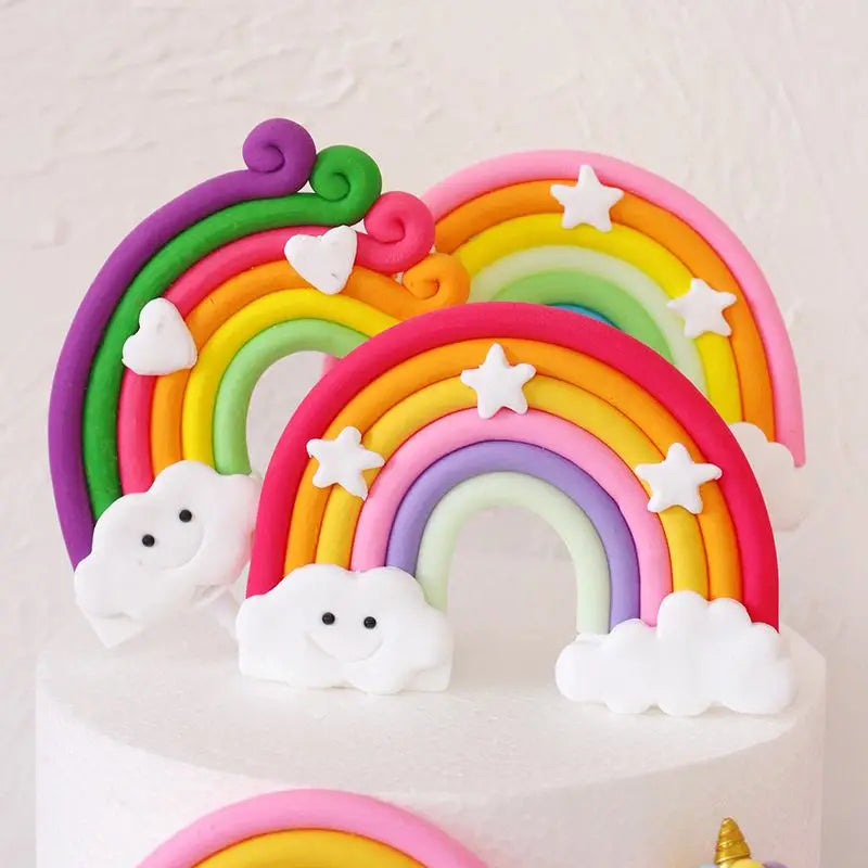 Rainbow Arc Unicorn Cake Topper