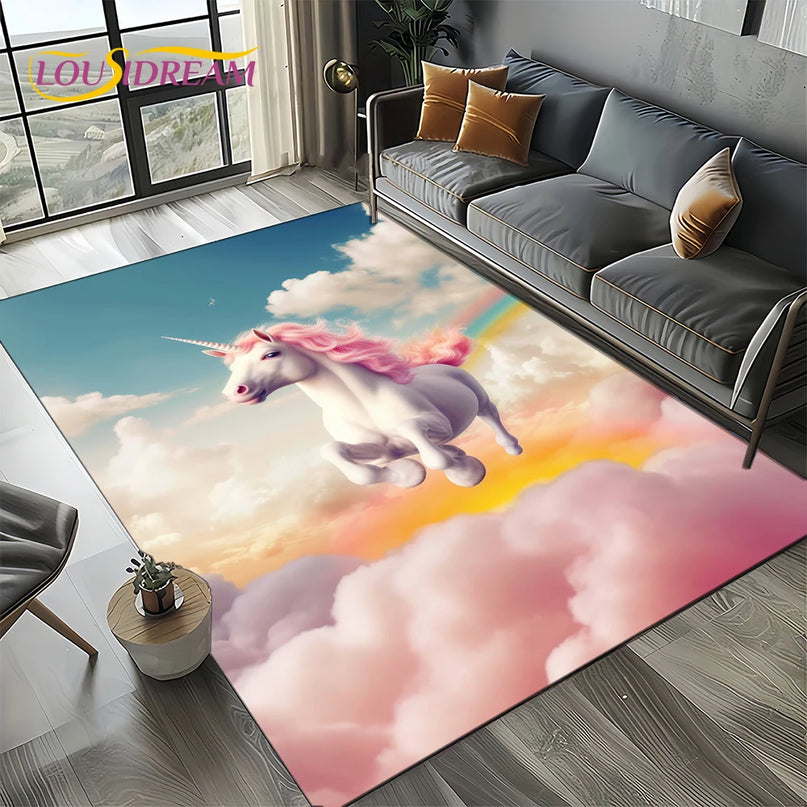 Flying Cloud Unicorn Rug