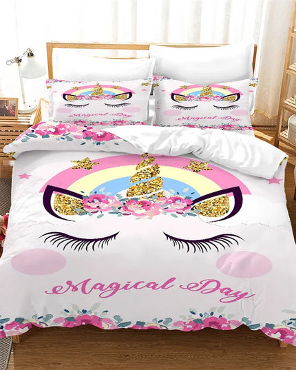 Glitter Horn Unicorn Bedding