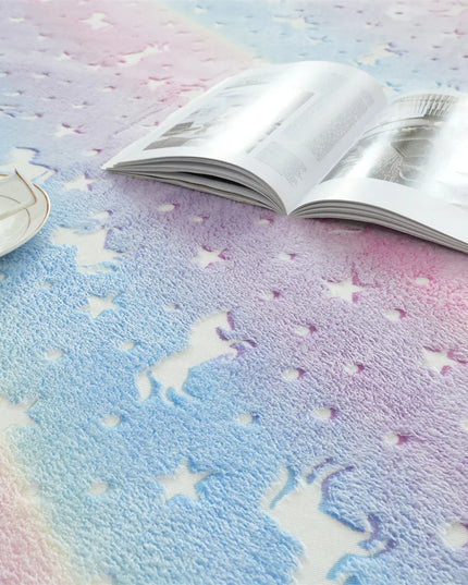 Starry Glow Unicorn Rug