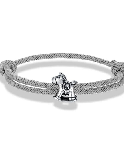 Gray Unicorn Bracelet for Teens