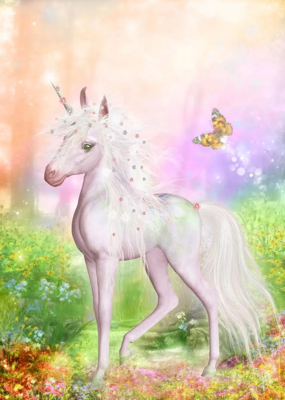 Cute Fantasy Unicorn Wall Art