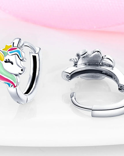 Pastel Rainbow Unicorn Earrings