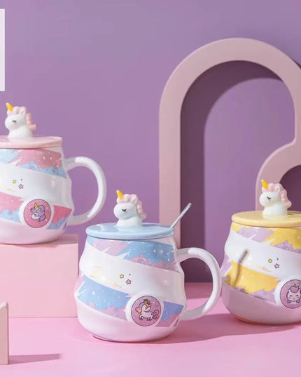 3D Horn Unicorn Mug Set