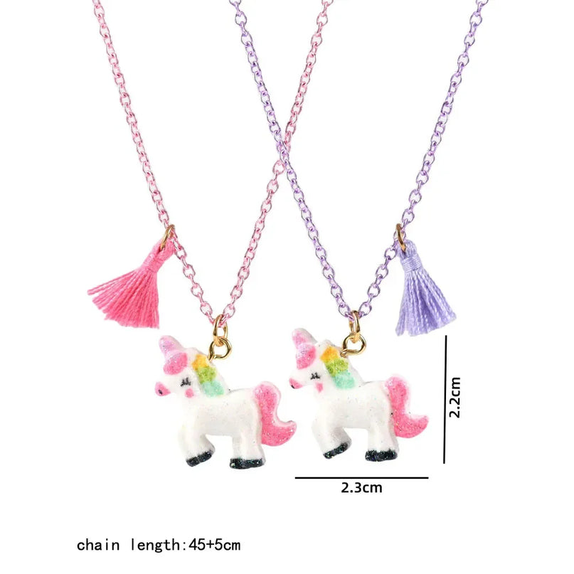 BFF Unicorn Friendship Necklace Set