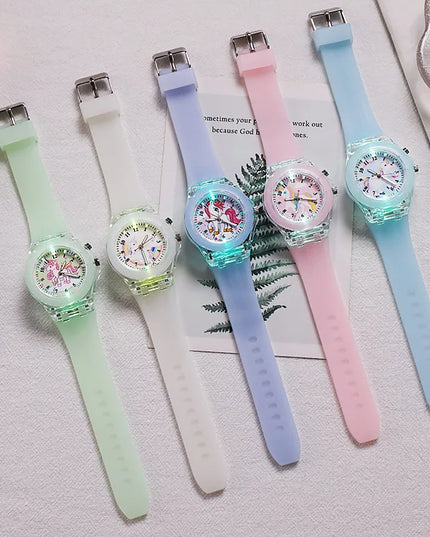 Mint Green Unicorn Glow Watch