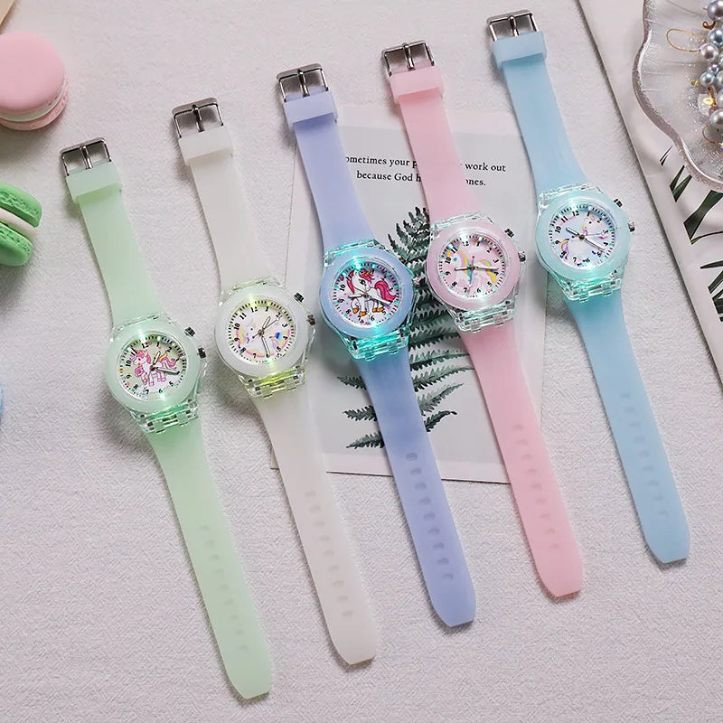 Glitter Rainbow Unicorn Watch