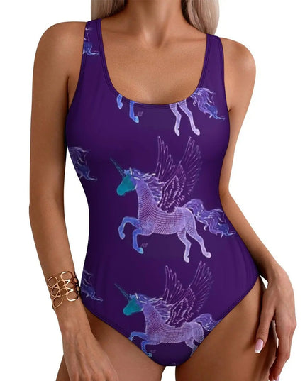 Majestic Purple Unicorn Swimsuit