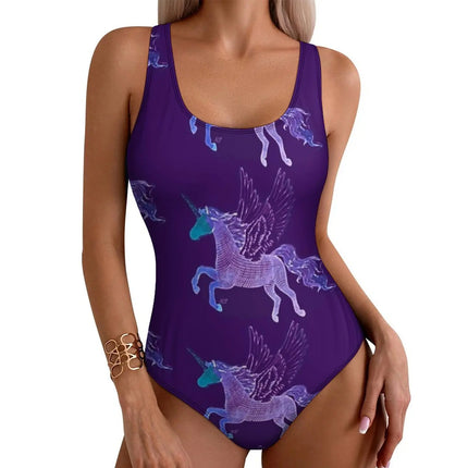 Majestic Purple Unicorn Swimsuit