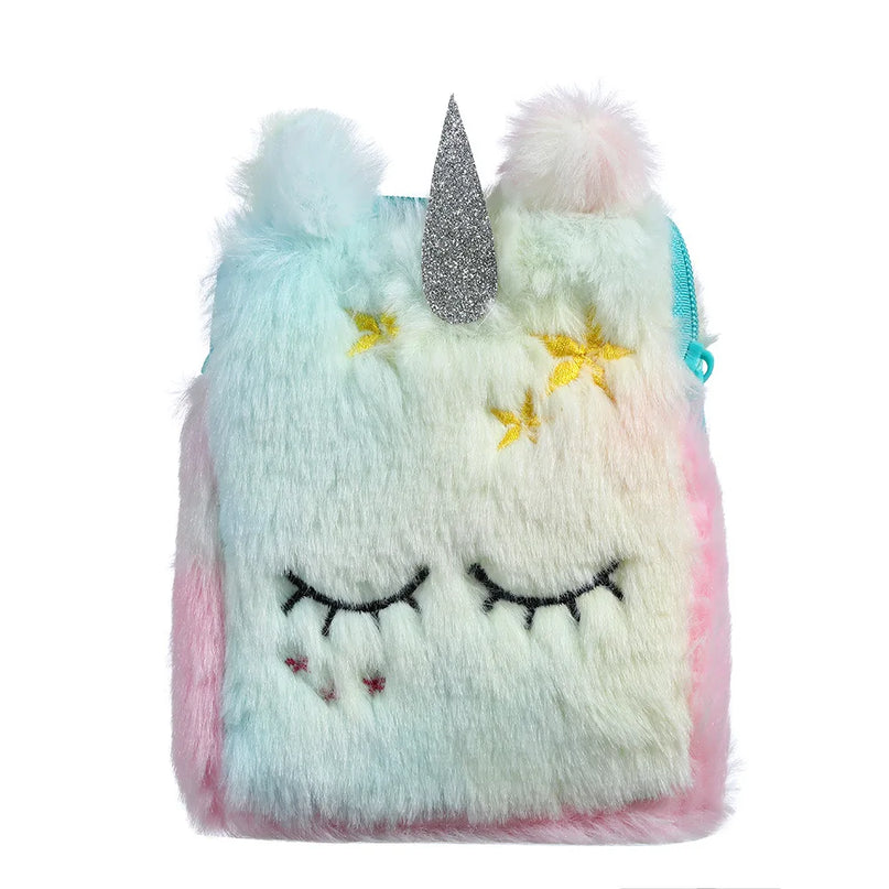 Sleepy Stuffed Unicorn Purse