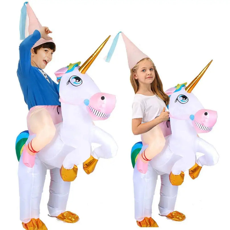 White Unicorn Rider Costume for Girls