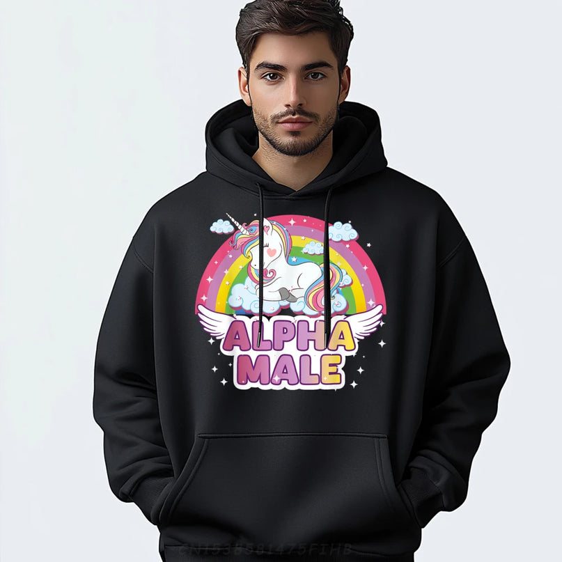 Pink Sleeping Alpha Male Hoodie
