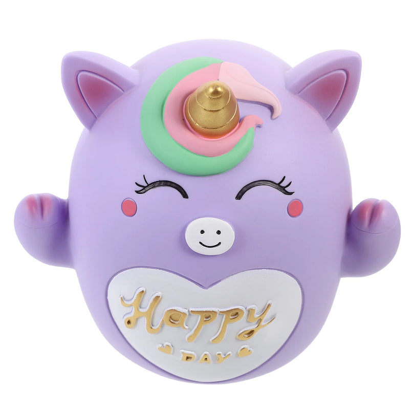 Lavender Unicorn Piggy Bank