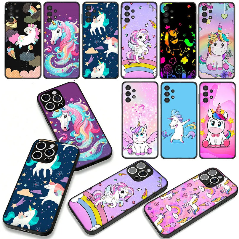 Neon Glow Unicorn Scratch Art Case