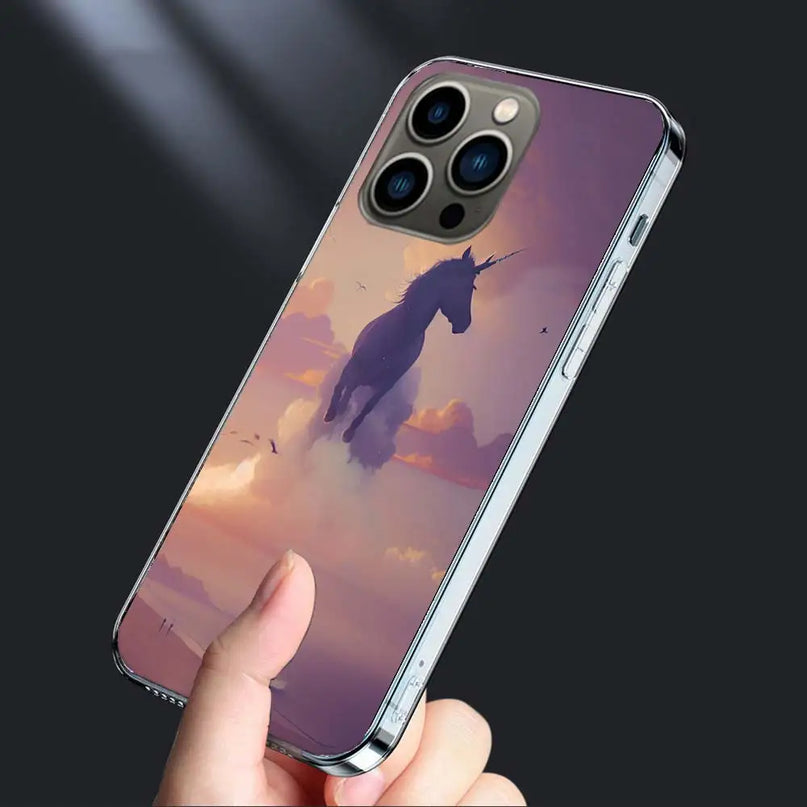 Purple Sunset Unicorn Case